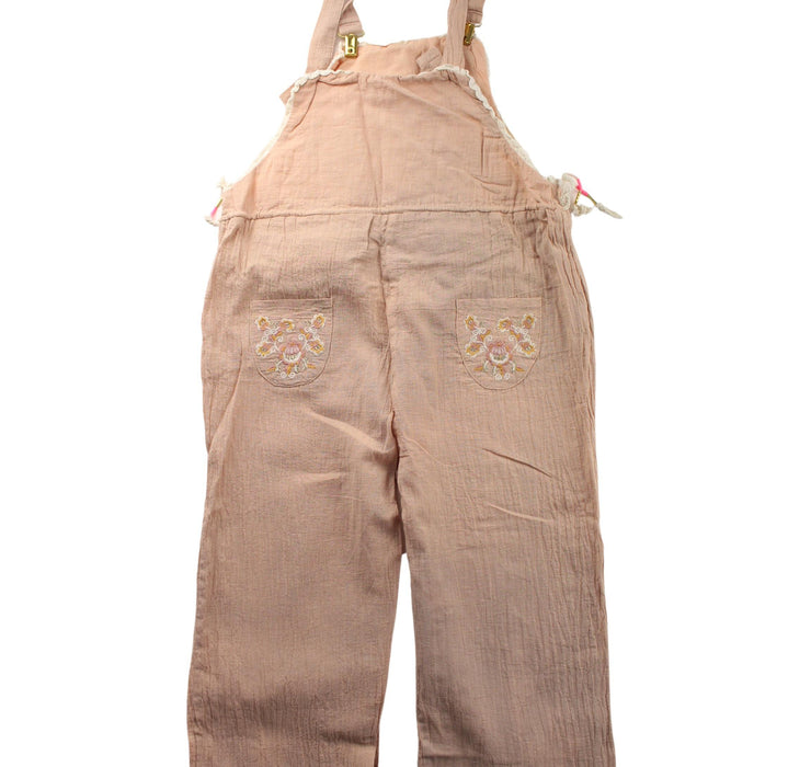 A Beige Long Overalls from Louise Misha in size 10Y for girl. (Back View)