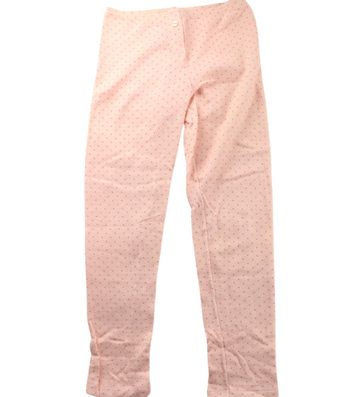 A Pink Leggings from Petit Bateau in size 8Y for girl. (Front View)