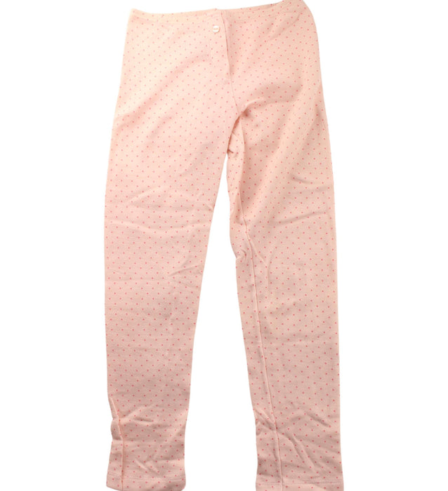 A Pink Leggings from Petit Bateau in size 8Y for girl. (Front View)