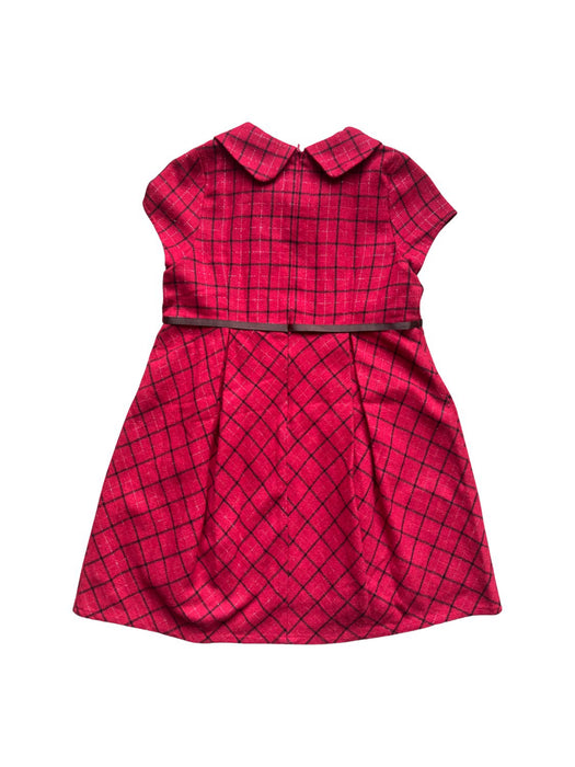 A Red Short Sleeve Dresses from Chickeeduck in size 10Y for girl. (Back View)