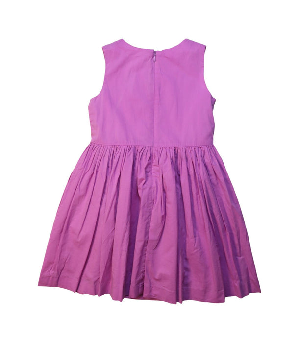 A Pink Sleeveless Dresses from Jacadi in size 5T for girl. (Back View)
