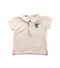 A White Short Sleeve Polos from Burberry in size 6-12M for boy. (Front View)