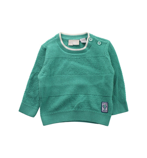 A Green Knit Sweaters from Chicco in size 0-3M for boy. (Front View)