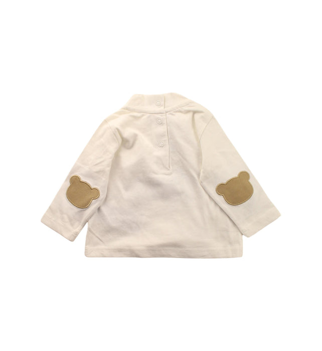 A White Long Sleeve Tops from Chicco in size 0-3M for boy. (Back View)