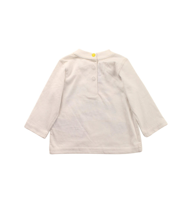 A White Long Sleeve T Shirts from Chicco in size 0-3M for boy. (Back View)