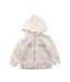 A White Zippered Sweatshirts from Chicco in size 0-3M for girl. (Front View)