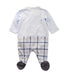 A Blue Onesies from Chicco in size 0-3M for boy. (Back View)