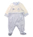 A Blue Onesies from Chicco in size 0-3M for neutral. (Front View)