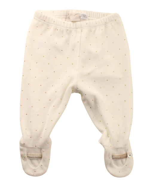 A White Sweatpants from Chicco in size 0-3M for girl. (Front View)