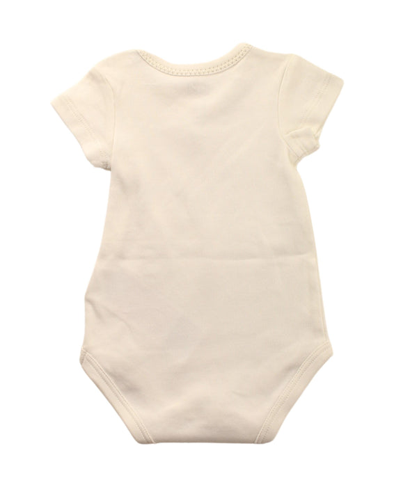 A White Short Sleeve Bodysuits from Chicco in size 0-3M for girl. (Back View)