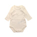 A White Long Sleeve Bodysuits from Chicco in size 0-3M for girl. (Front View)