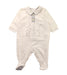 A White Onesies from Chicco in size 0-3M for neutral. (Front View)