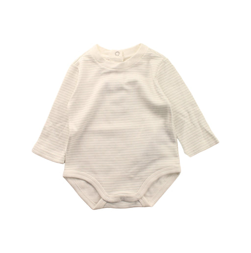 A White Long Sleeve Bodysuits from Chicco in size 0-3M for boy. (Front View)