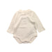 A White Long Sleeve Bodysuits from Chicco in size 0-3M for boy. (Front View)