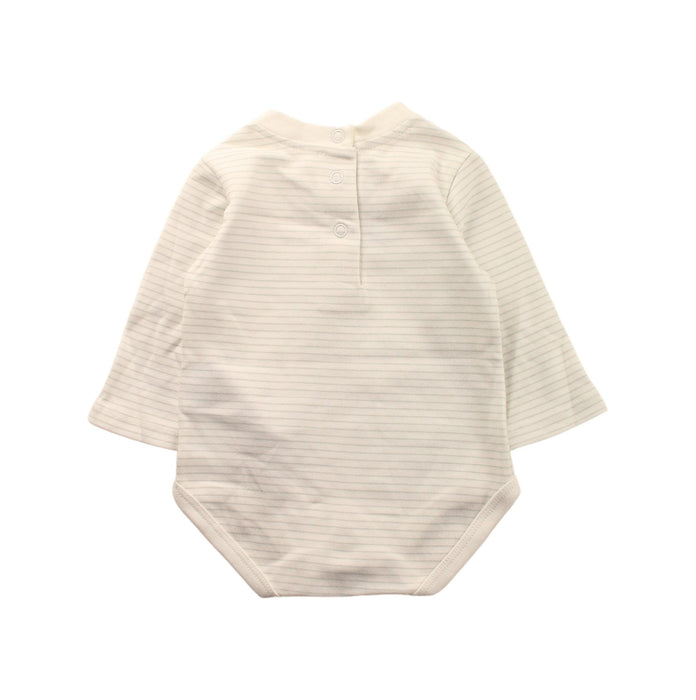 A White Long Sleeve Bodysuits from Chicco in size 0-3M for boy. (Back View)