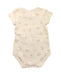 A White Short Sleeve Bodysuits from Chicco in size 0-3M for girl. (Back View)