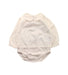 A White Long Sleeve Bodysuits from Chicco in size 0-3M for girl. (Front View)