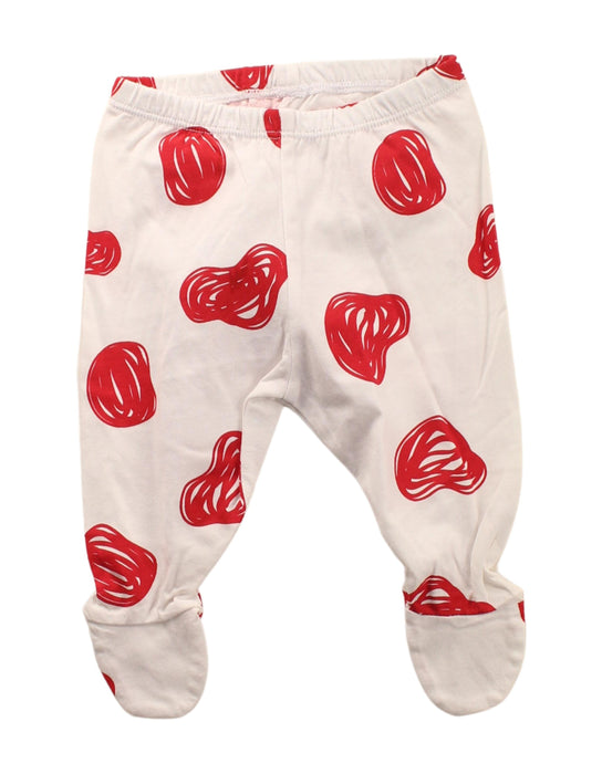 A Red Sweatpants from Chicco in size 0-3M for girl. (Front View)