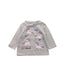 A Grey Long Sleeve T Shirts from Chicco in size 0-3M for girl. (Front View)