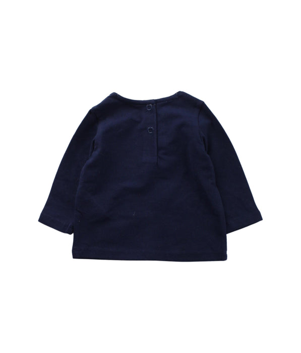 A Blue Long Sleeve T Shirts from Chicco in size 0-3M for neutral. (Back View)