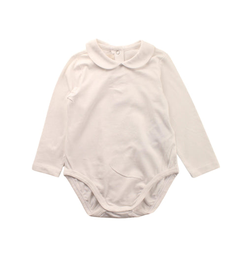 A White Long Sleeve Bodysuits from Chicco in size 6-12M for girl. (Front View)