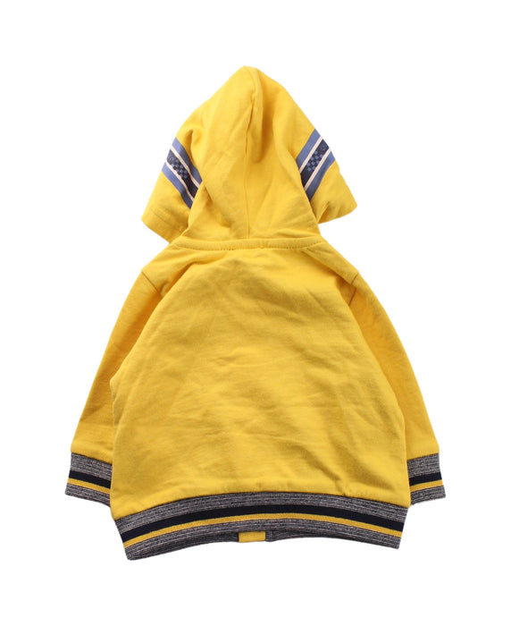 A Yellow Zippered Sweatshirts from Chicco in size 0-3M for boy. (Back View)