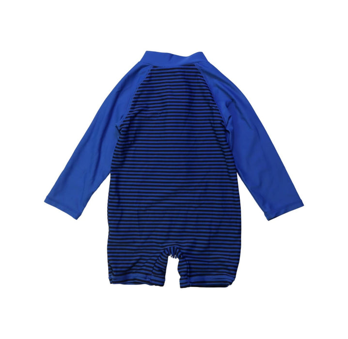 A Blue Swimsuits from Seed in size 12-18M for boy. (Back View)