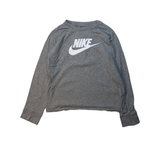 A Grey Long Sleeve T Shirts from Nike in size 10Y for boy. (Front View)