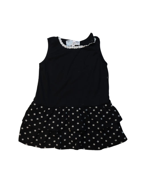 A Black Sleeveless Dresses from Agnes b. in size 2T for girl. (Front View)