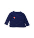 A Navy Long Sleeve T Shirts from Crewcuts in size 3T for girl. (Front View)