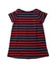 A Red Short Sleeve Dresses from Petit Bateau in size 3T for girl. (Front View)