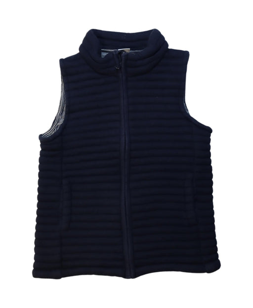 A Navy Outerwear Vests from Petit Bateau in size 8Y for boy. (Front View)