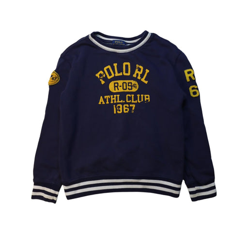 A Multicolour Crewneck Sweatshirts from Polo Ralph Lauren in size 7Y for boy. (Front View)