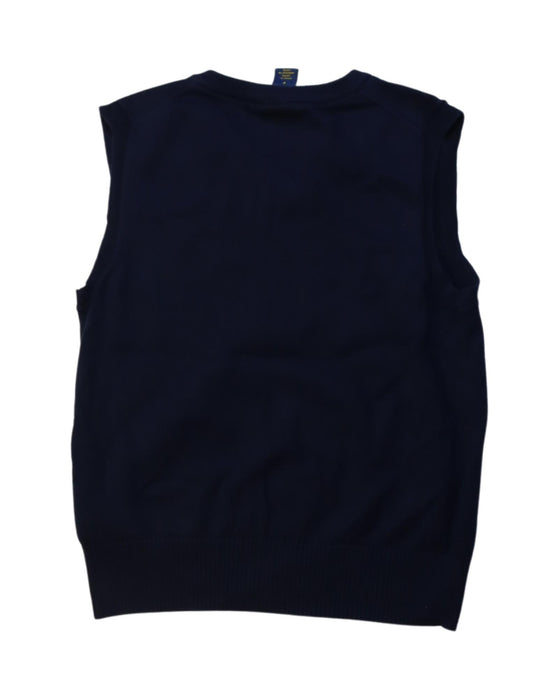 A Navy Sweater Vests from Polo Ralph Lauren in size 6T for boy. (Back View)