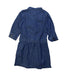 A Blue Long Sleeve Dresses from Seed in size 5T for girl. (Back View)