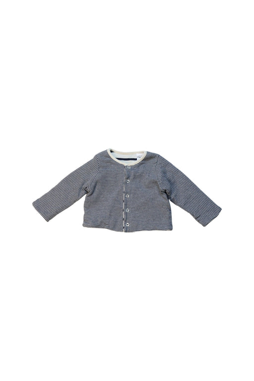 A Black Cardigans from Petit Bateau in size 0-3M for girl. (Front View)