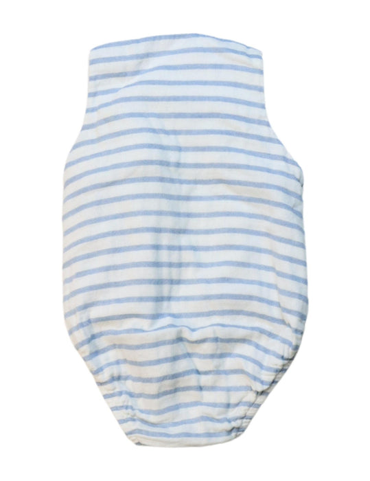 A White Sleeveless Bodysuits from Seed in size 0-3M for neutral. (Back View)