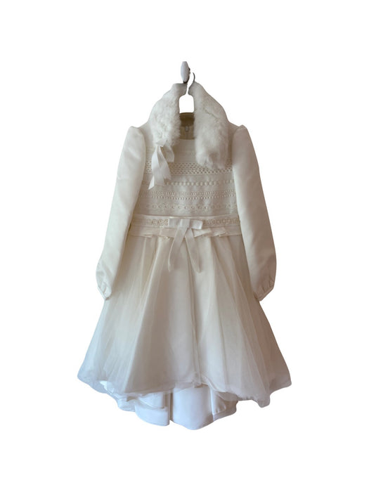 A White Long Sleeve Dresses from Nicholas & Bears in size 6T for girl. (Front View)