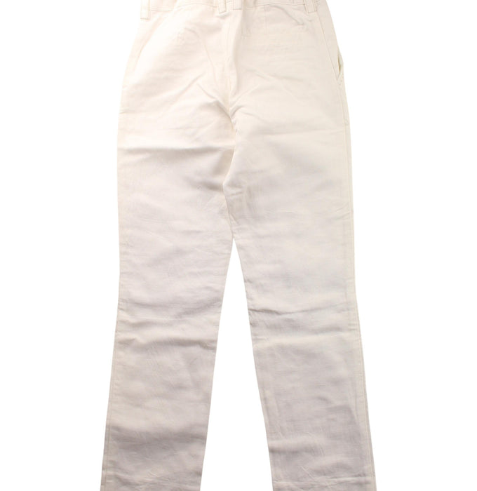 A White Casual Pants from Jacadi in size 7Y for girl. (Back View)