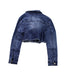 A Blue Lightweight Jackets from Monnalisa in size 8Y for girl. (Back View)