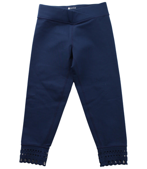 A Blue Leggings from Zella in size 7Y for girl. (Front View)