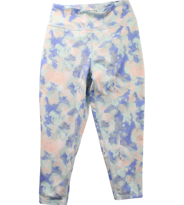 A Blue Leggings from Zella in size 8Y for girl. (Front View)