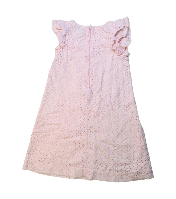 A Pink Sleeveless Dresses from Polo Ralph Lauren in size 6T for girl. (Back View)