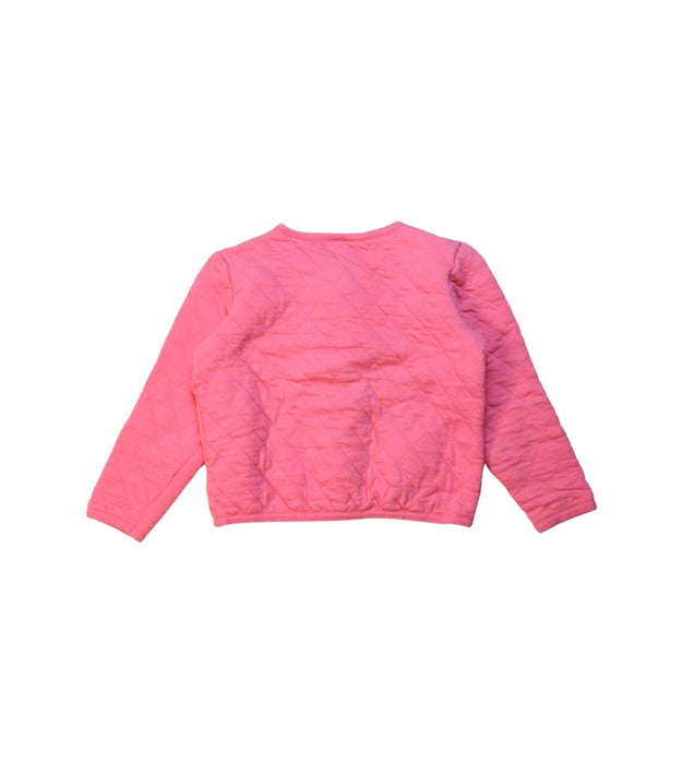 A Pink Lightweight Jackets from Petit Bateau in size 6T for girl. (Back View)