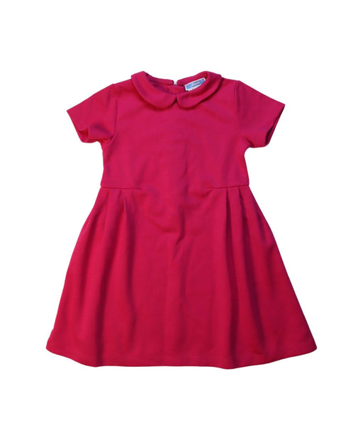 A Pink Short Sleeve Dresses from Jacadi in size 3T for girl. (Front View)