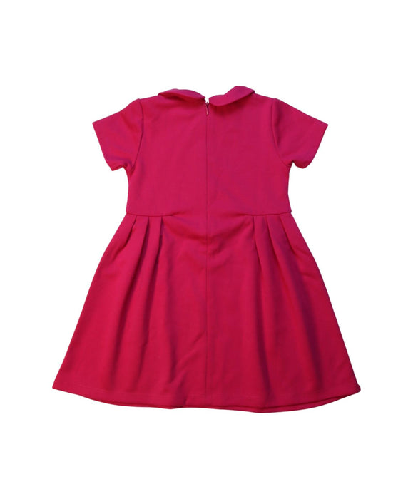 A Pink Short Sleeve Dresses from Jacadi in size 3T for girl. (Back View)