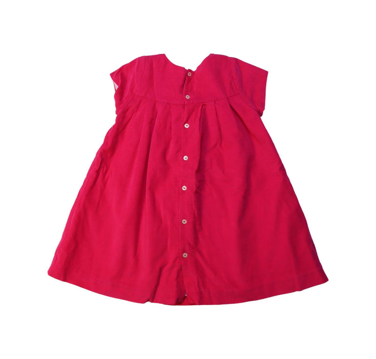 A Pink Short Sleeve Dresses from Jacadi in size 3T for girl. (Back View)