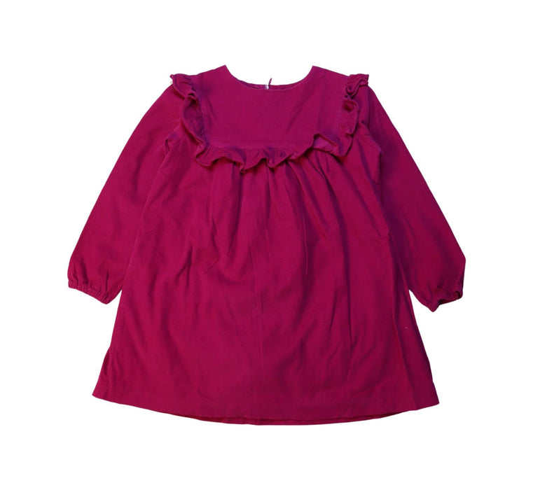 A Red Long Sleeve Dresses from Jacadi in size 5T for girl. (Front View)