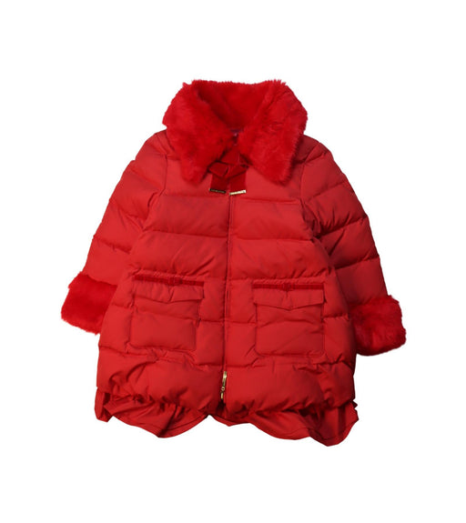 A Red Coats from Nicholas & Bears in size 4T for girl. (Front View)