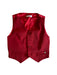 A Red Suit Vests from I Pinco Pallino in size 4T for boy. (Front View)